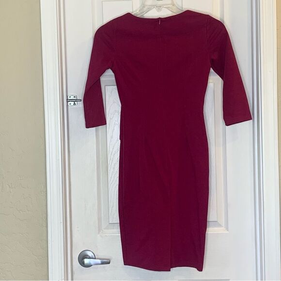 Homeyee Magenta Gold Zip Dress Size Small - Picture 2 of 10